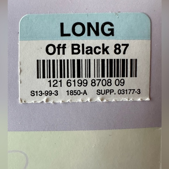 Worthington Sheer Caress Vintage Control Top Pantyhose Long Off Black NWT NIP - Picture 2 of 8